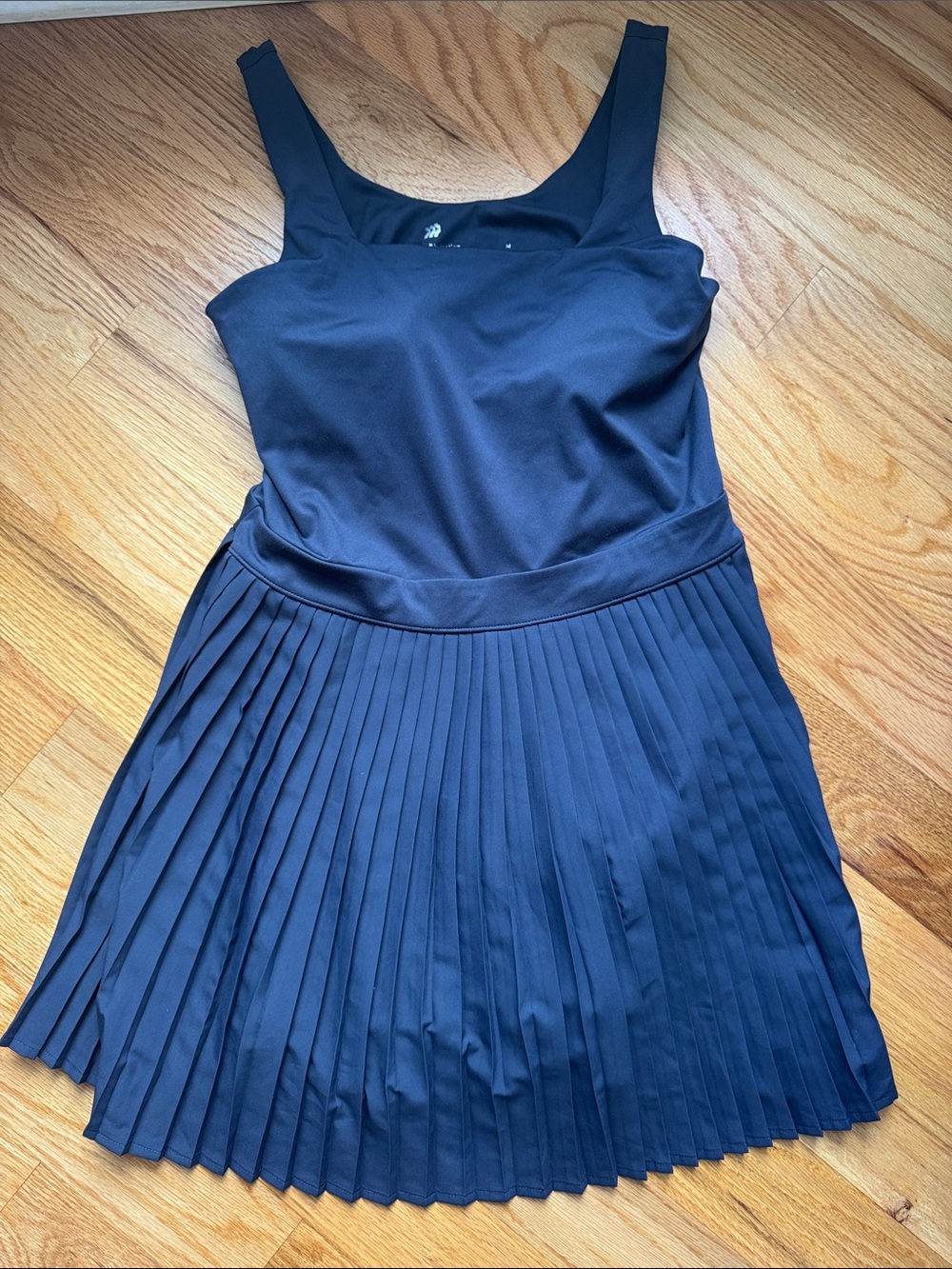 All in Motion Navy Pleated Active Dress